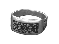Серебряное кольцо «Необычное»